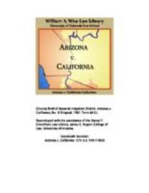 State of Arizona, complainant, v. State of California, Palo Verde Irrigation District, Imperial Irrigation District, Coachella Valley County Water District, the Metropolitan Water District of Southern California, City of Los Angeles, City of San Diego, an