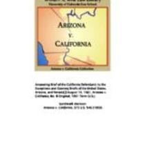 State of Arizona, complainant, v. State of California, Palo Verde Irrigation District, Imperial Irrigation District, Coachella Valley County Water District, the Metropolitan Water District of Southern California, City of Los Angeles, City of San Diego, an