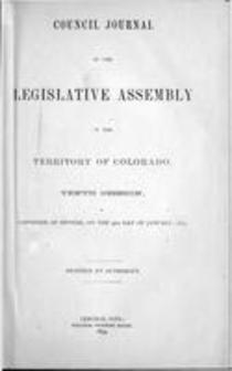 Council Journal of the Legislative Assembly of the Territory of Colorado, Tenth Session, Convened at Denver, on the 5TH Day of January, 1874.