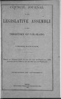 Council Journal of the Legislative Assembly of the Territory of Colorado