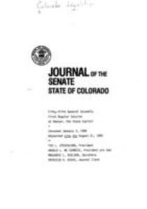 Journal of the Senate State of Colorado