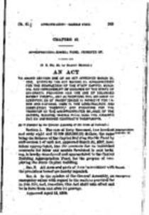 To Amend Section One of an act Approved March 31, 1897, Entitled "An Act Making an Appropriation for the Completion of the State Capitol Building, and Improvement of Grounds of the State of Colorado; Providing for the Use of Colorado Marble Therein, and A
