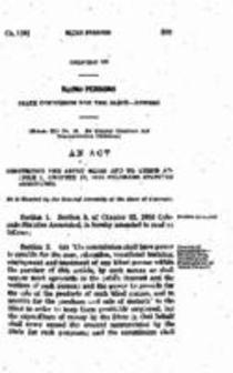 Concerning the Adult Blind and to Amend Article 1, Chapter 22, 1935 Colorado Statutes Annotated.