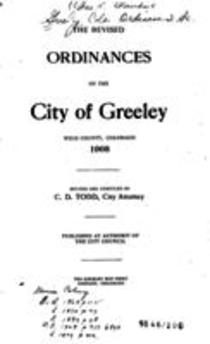 The Revised Ordinances of the City of Greeley